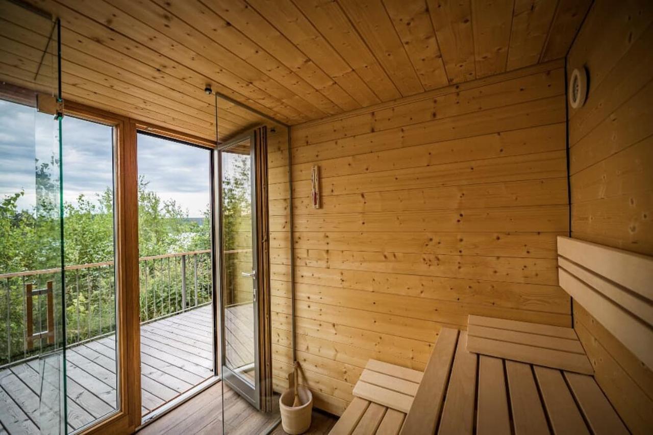 Chalet Resort Seenland Steinberg am See Bagian luar foto